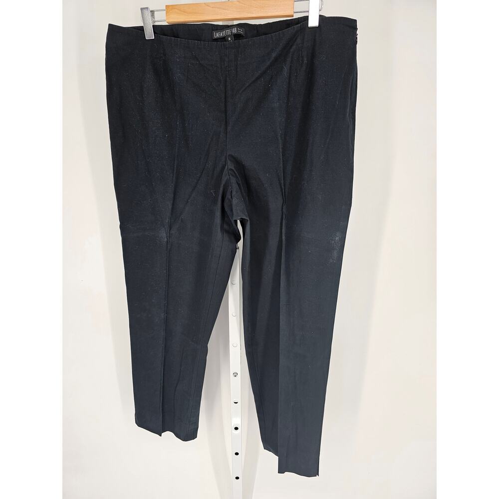 Lafayette 148 New York Women's Black Mid Rise Casual Pant Size 14